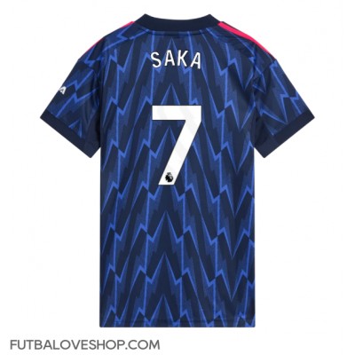 Dres Arsenal Bukayo Saka #7 Preč pre Ženy 2025-26 Krátky Rukáv Dres Arsenal Bukayo Saka #7 Preč pre Ženy 2025-26 Krátky Rukáv